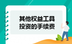 其他权益工具投资的手续费